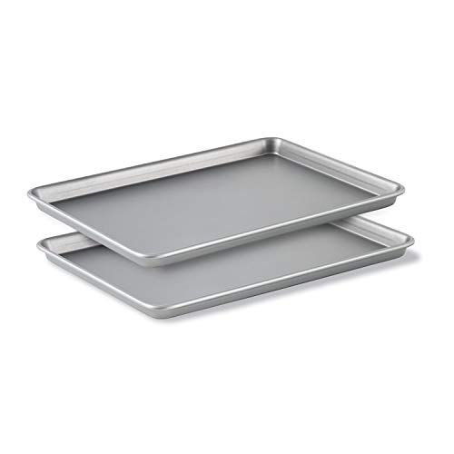 Calphalon Baking Sheets, Nonstick Baking Pans Set for Cookies and Cakes, 12 x 17 in, Set of 2, Si... | Amazon (US)