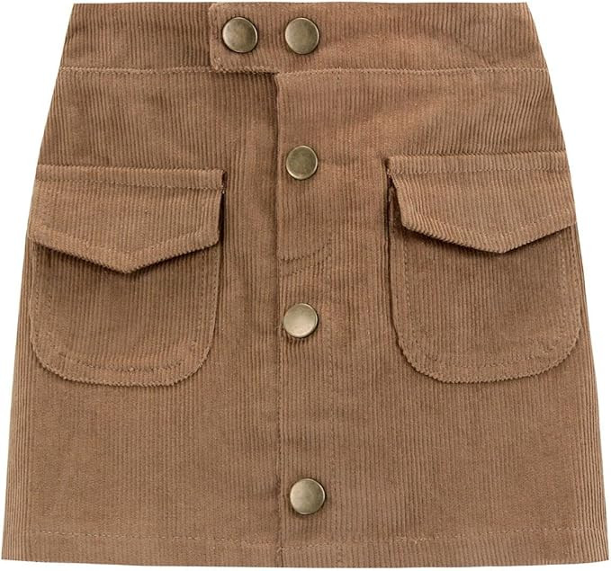 WELAKEN Girls and Toddler's Corduroy Short Mini Skirt | Amazon (US)