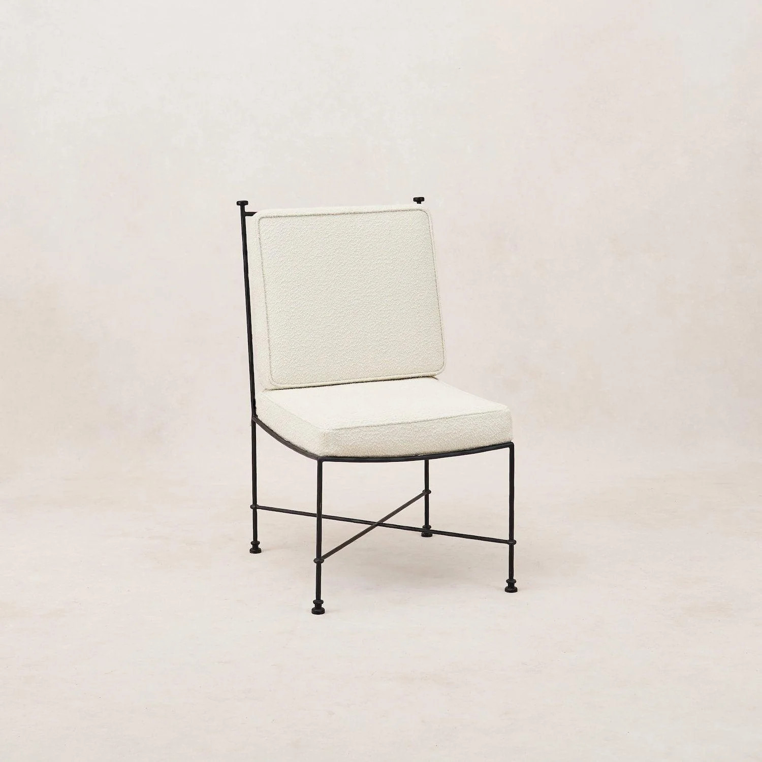 Provence Outdoor Armless Dining Chair - Black Frame | House of Leon