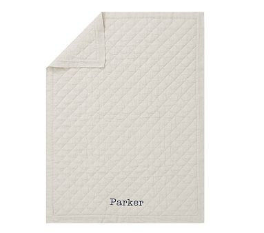 European Linen Baby Quilt | Pottery Barn Kids