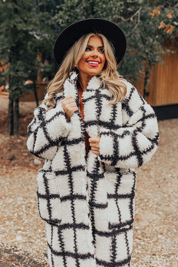 Cozier Than Most Sherpa Coat Curves | Impressions Online Boutique