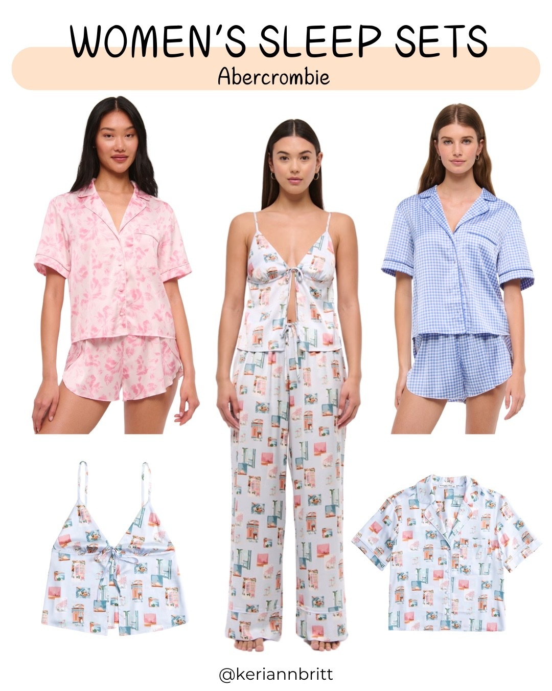 Women’s Mix & Match Sleepwear and Loungewear

Abercrombie / a&f / pajamas / silk cami / sleep set / summer pjs 

#LTKFindsUnder100 #LTKStyleTip #LTKSeasonal