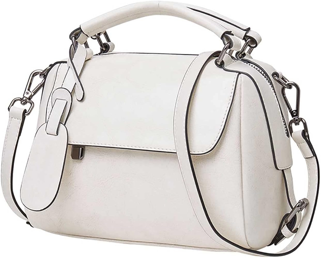 FOXLOVER Small Leather Crossbody Bags for Women Ladies Shoulder Bag Top Handle Mini Handbag and P... | Amazon (US)