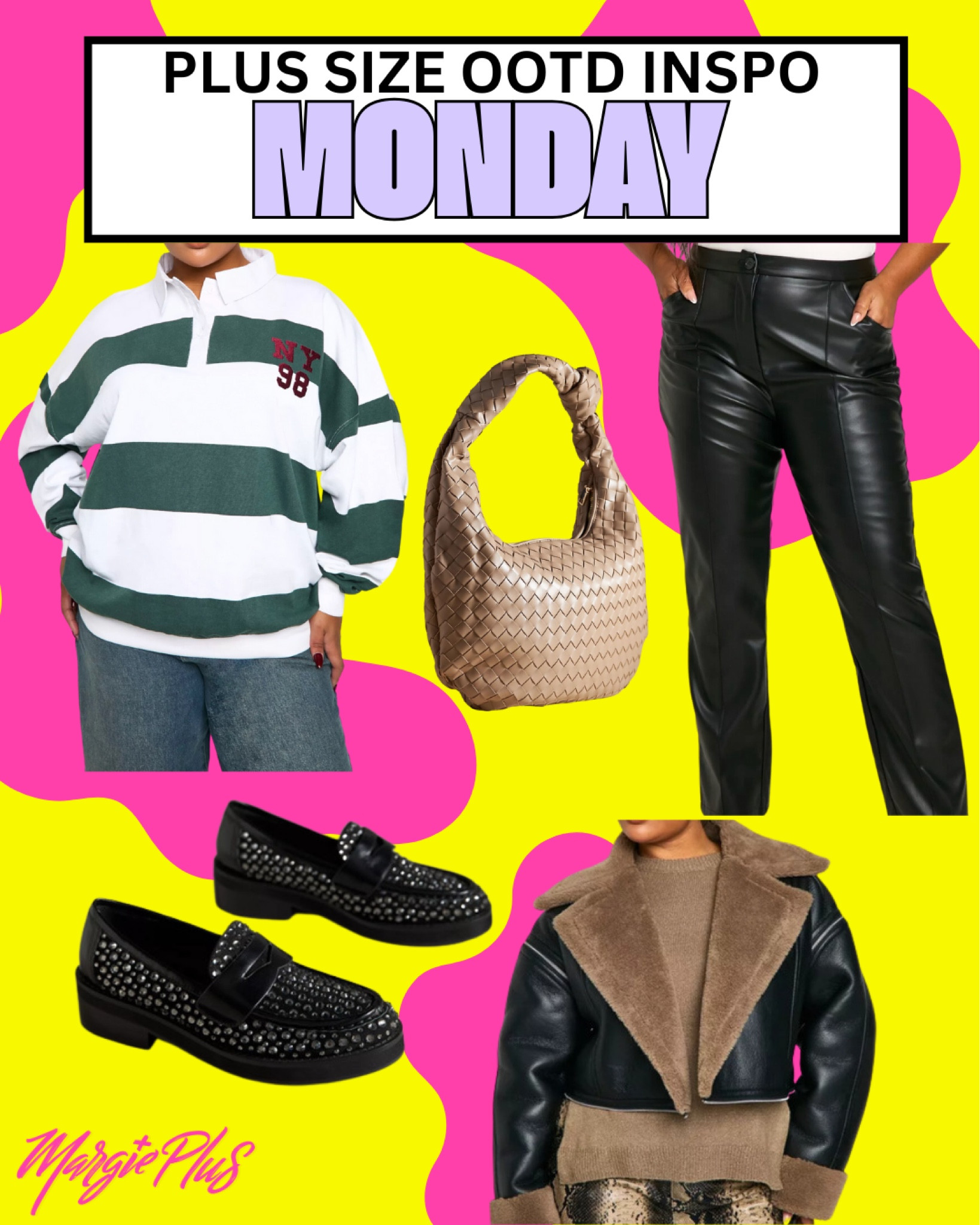 MONDAY Plus Size Style Edit mixing pleather and rugby for a casual yet dressed up work look 👠

#LTKStyleTip #LTKPlusSize #LTKGiftGuide