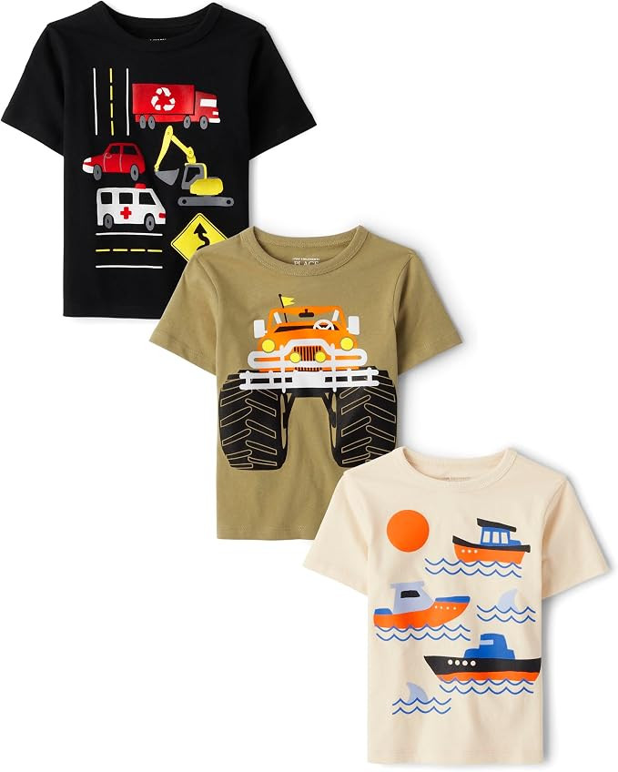 The Children's Place Baby Boys' Graphic T-Shirts (3-Pack) | Amazon (US)