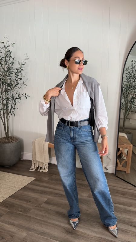Casual summer chic outfit 
Baggy jeans have become my go to ! These are from @target.  They don’t have stretch but the baggy fit make them comfortable and stylish! Wearing a size 26


#LTKFindsUnder50 #LTKU #LTKStyleTip