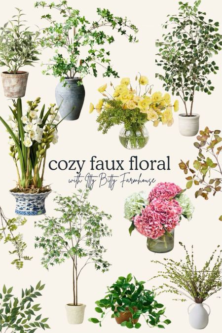 Favorite cozy faux florals 