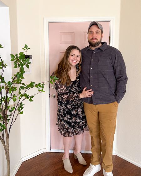 Weekday date night?! 😍 Yes please! 🙌🏻 #WalmartPartner

We are off to dinner and a movie so of course, we had to dress for the occasion! I picked up both of our outfits from @walmart! This dress by Time & Tru is so pretty and lightweight, perfect for transitioning into Fall! And can we talk about James for a sec?? 🔥 He let me pick out his whole @walmartfashion fit and I’m obsessed! Shop these looks and more on the LTK app! #WalmartFashion 

#LTKmens #LTKstyletip #LTKshoecrush