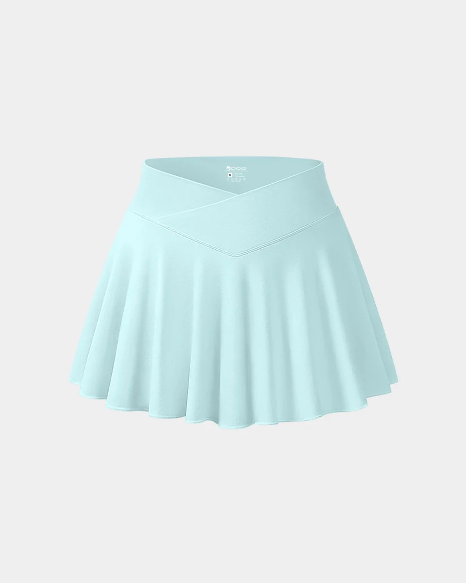 Flowy Sexy Basic Stretchy Cross Over Casual Skirts | Oqq