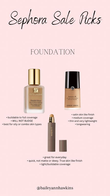 Sephora Sale Picks! Foundation favorites 

#LTKbeauty