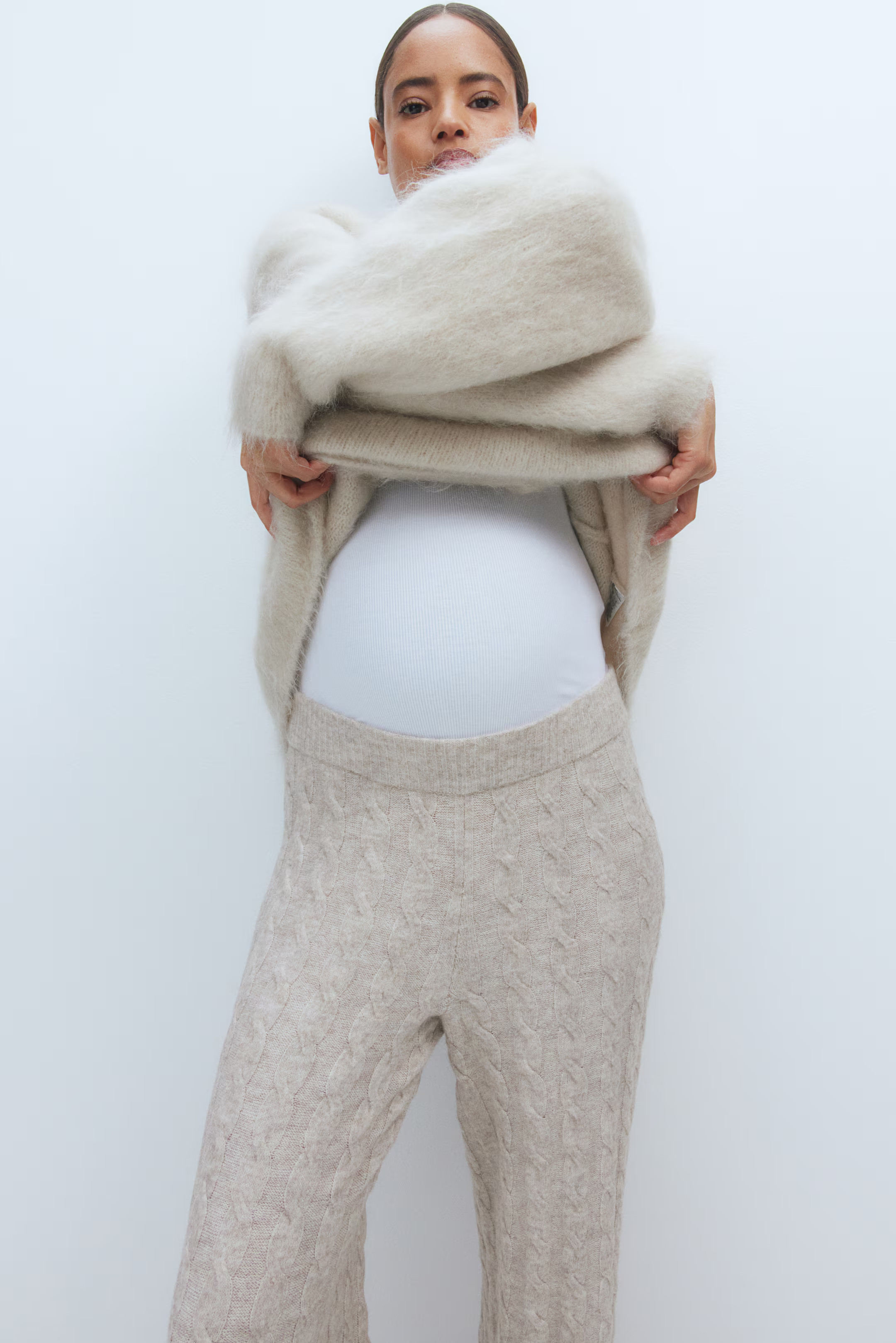 MAMA Before & After Cable-knit trousers | H&M (UK, MY, IN, SG, PH, TW, HK)