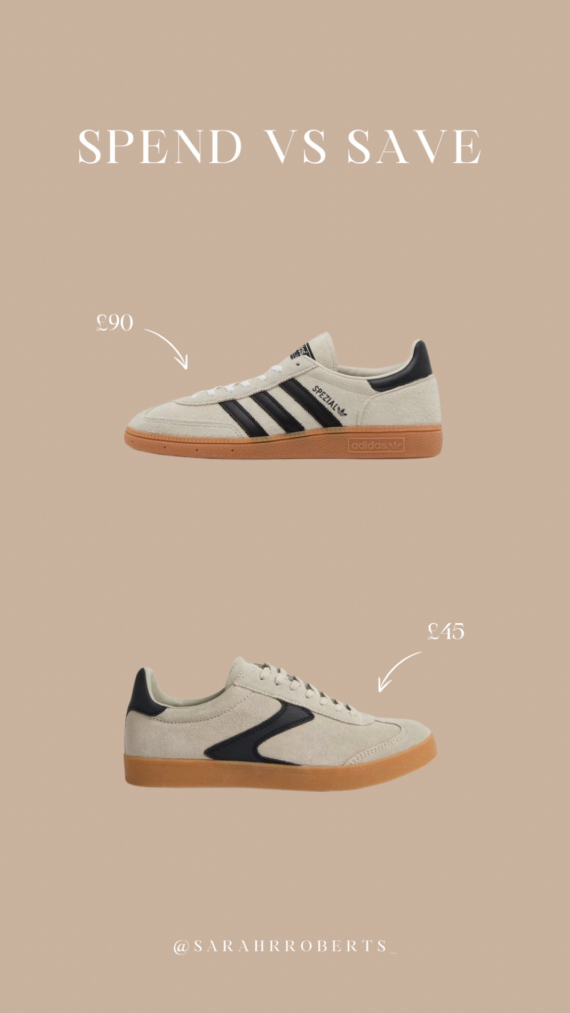 SPEND VS SAVE 💸

Back with another spend vs save, and this time it’s these amazing adidas Spezial dupes for half the price! 

Adidas Spezial, autumn trainers, trainers, affordable

#LTKshoes #FashionMonth #LTKuk
