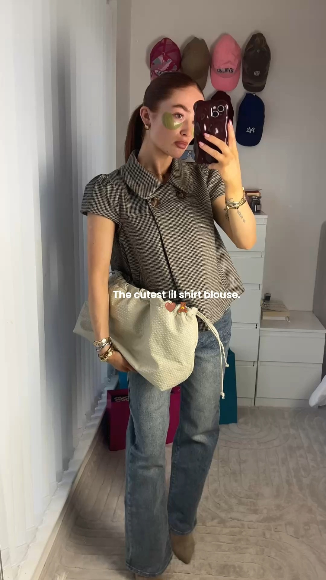 How cute is this blouse for work!! 

-Workwear -Houndstooth - Blouse -Officewear -Blouse -Denim 

#LTKworkwear #LTKuk #LTKpetite
