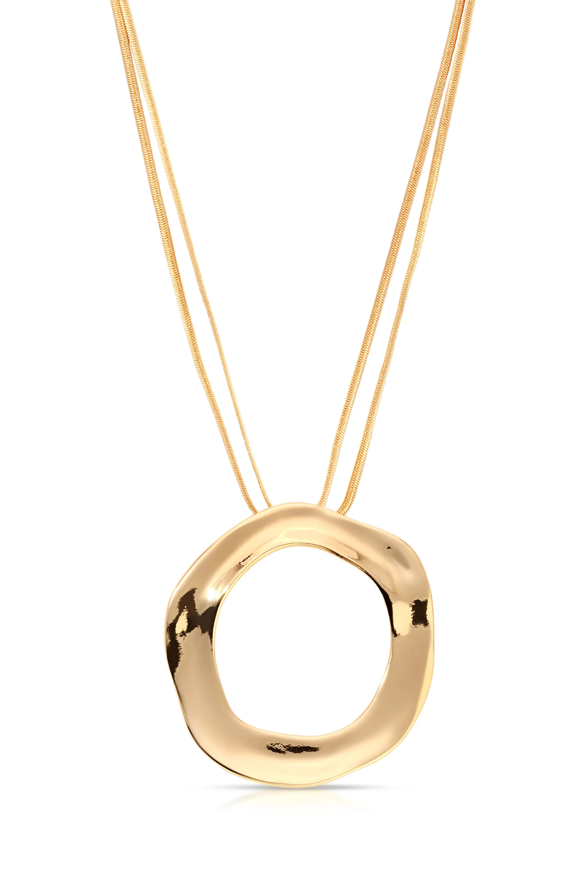 Open Circle Necklace - 18k Gold Plated / One Size | Ettika