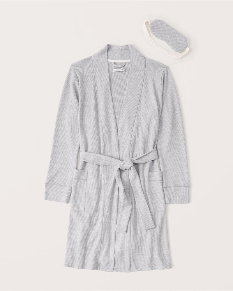 Waffle Lounge Wide Leg Pants | Abercrombie & Fitch (US)