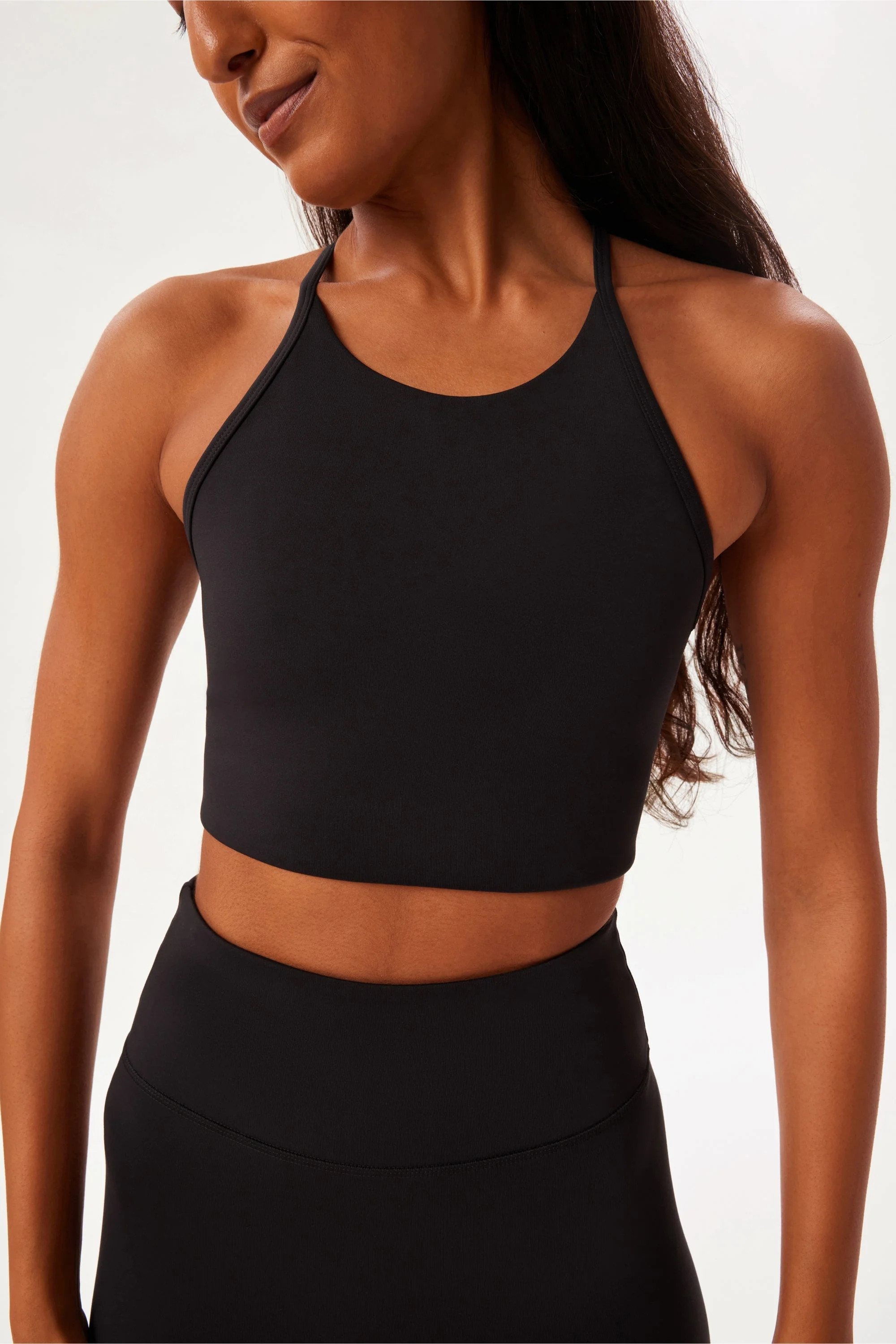 Black Colette Halter Bra | Girlfriend Collective