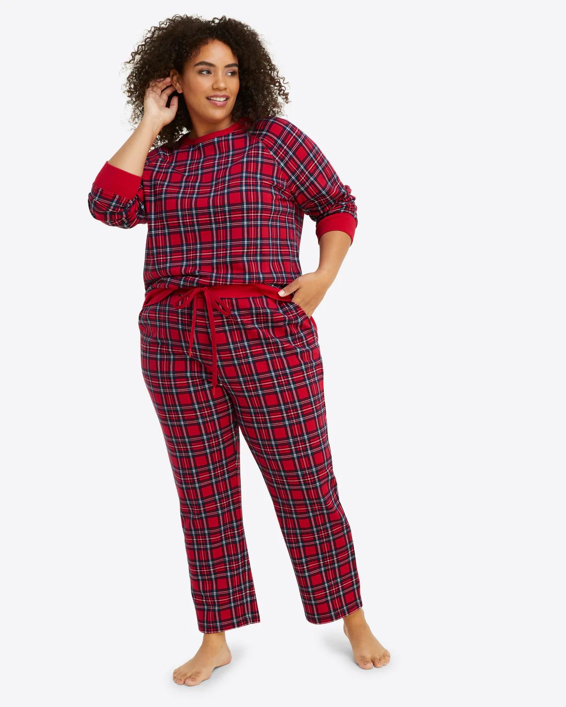 Natalie Sweatpants in Angie Plaid | Draper James (US)