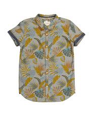 Big Boy Floral Short Sleeve Woven Shirt | Marshalls
