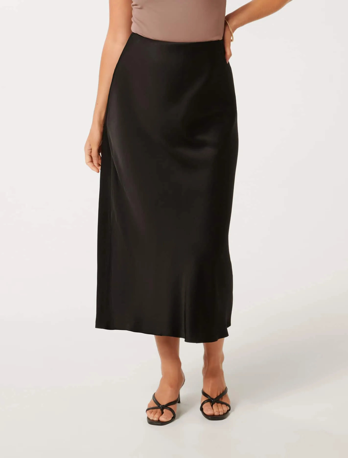Prue Petite Satin Midaxi Skirt | Forever New (AU)