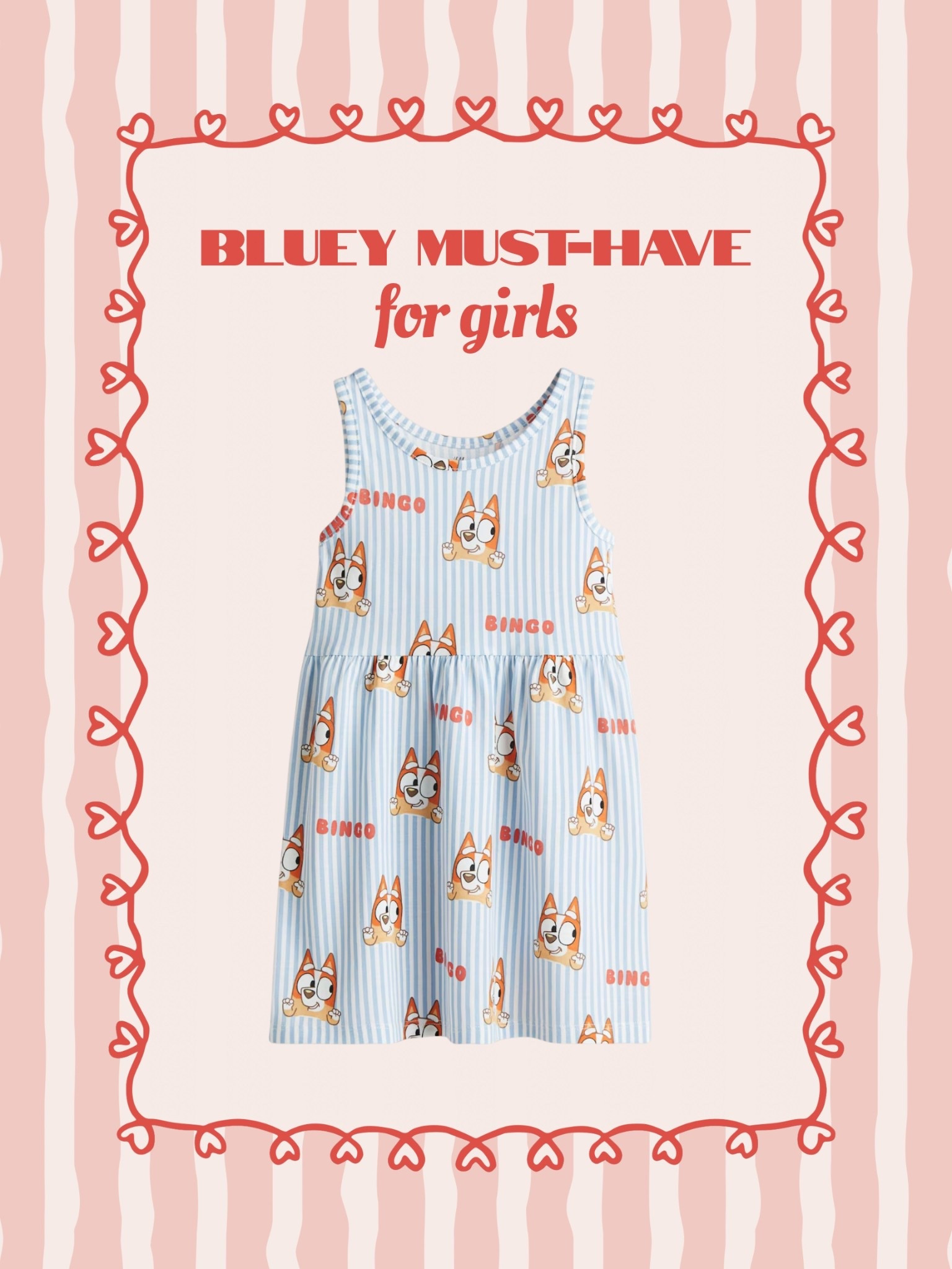 My two year old LOVES Bluey, but more specifically, she loves Bingo. She was Bingo for Halloween last year and she was SO cute! 

When I saw this dress at H&M I had to grab it for her for the summer! So cute and affordable, less than $10!!

#LTKKids #LTKmomlife #LTKBaby