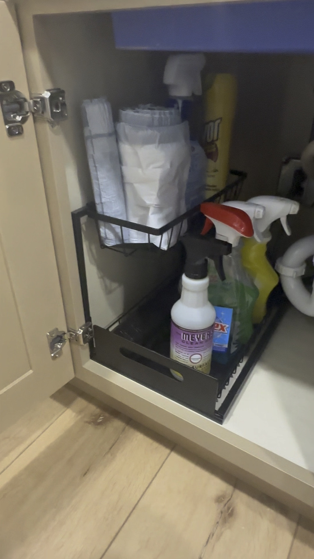 Under the cabinet organizer that everyone needs in their life! Sink organizer • cabinet organizer • home decor 

#LTKsalealert #LTKGiftGuide #LTKHolidaySale