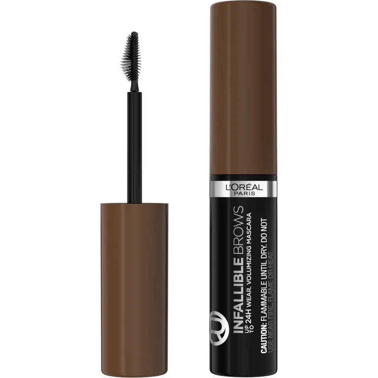 L'Oreal Paris Infallible Volumizing 24H Wear Brow Mascara, 5.0 Brunette, 0.13 fl oz | Walmart (US)