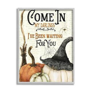 Come In Spooky Halloween by Deane Beesley 1 Piece Framed Graphic Print Typography Poster Art Print 20 in. x 16 in. | The Home Depot