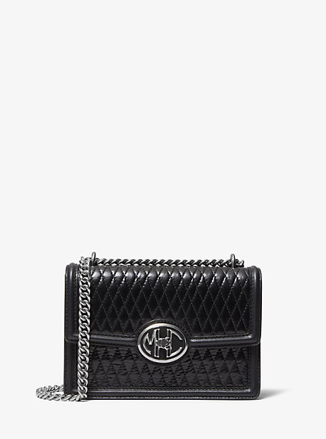 Monogramme Small Quilted Leather Chain Shoulder Bag | Michael Kors US