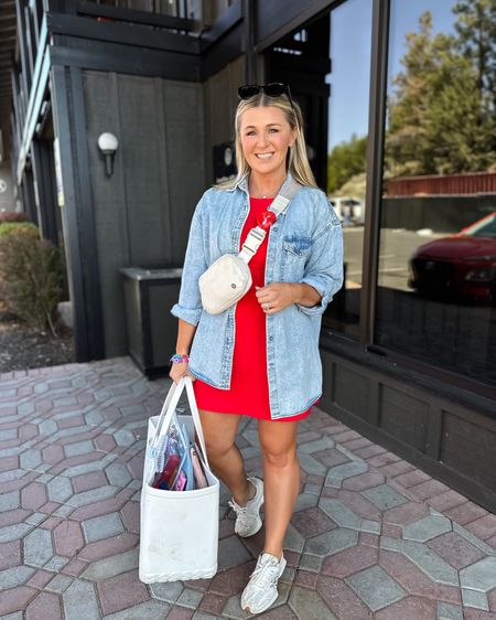 Sports mom outfit | travel outfit | activewear | tennis dress | target | YPB | mom outfit | summer outfit | athleisure | 

Small shirt jacket
Medium active dress
Shoes are TTS 

#LTKStyleTip #LTKActive #LTKFindsUnder100