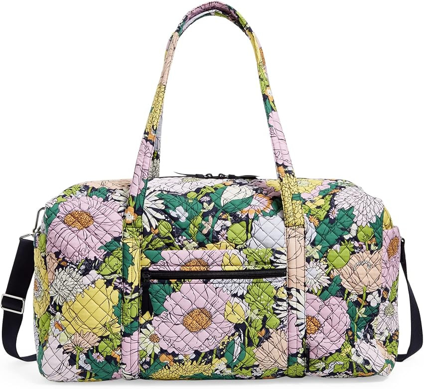 Vera Bradley Women's Cotton Large Travel Duffel Bag | Amazon (US)