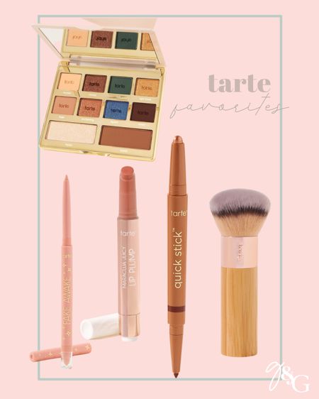 My tarte favorites — eyeshadow palette, foundation brush, juicy lip in white peach, quick stick in golden bronze luster 

#LTKbeauty #LTKfindsunder50 #LTKSpringSale