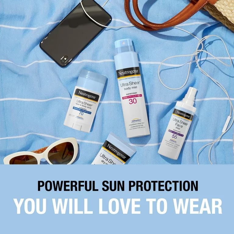 Neutrogena Ultra Sheer Lightweight Sunscreen Spray, SPF 30, 5 oz - Walmart.com | Walmart (US)