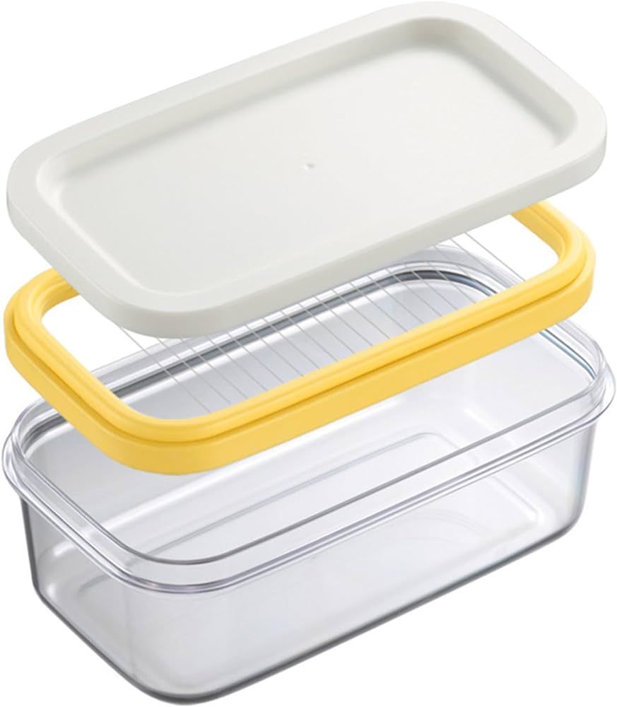 Butter Slicer Cutter,Covered Butter Dish with lid,Butter Box Easy Storage And Cutting,Refrigerate... | Amazon (US)
