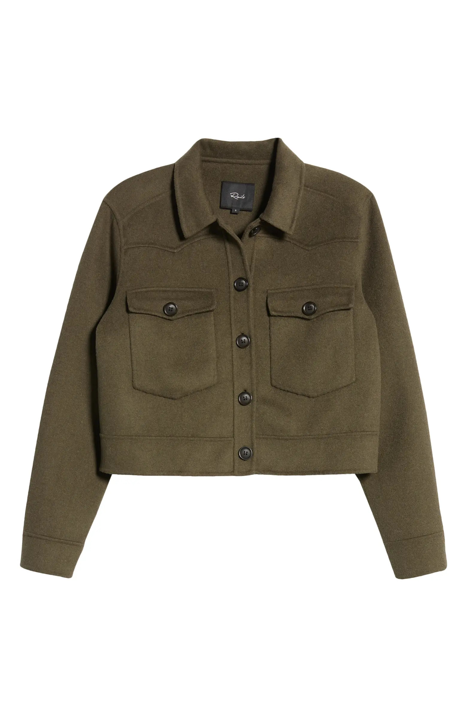 Rails Easton Wool Blend Crop Jacket | Nordstrom | Nordstrom