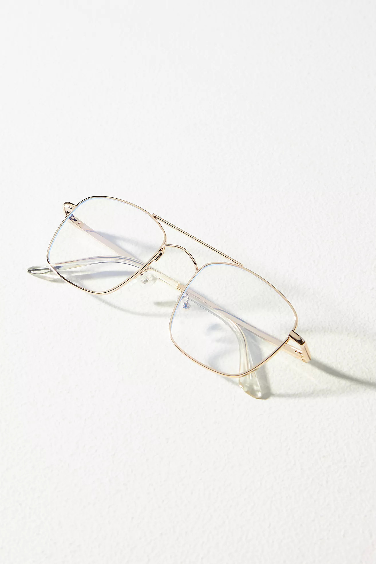 Square Wire Blue Light Readers | Anthropologie (US)