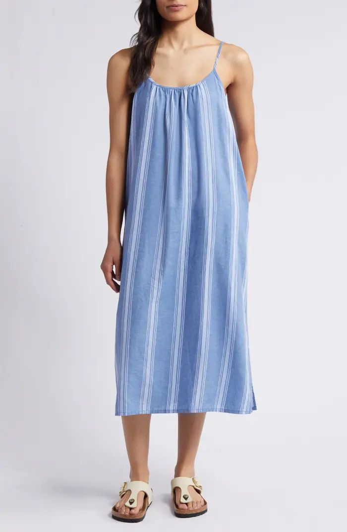 Stripe Linen Blend Sundress | Nordstrom