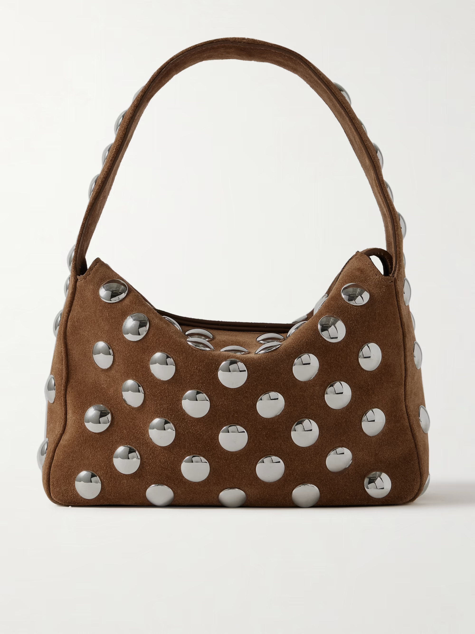 Elena small studded suede shoulder bag | NET-A-PORTER (US)