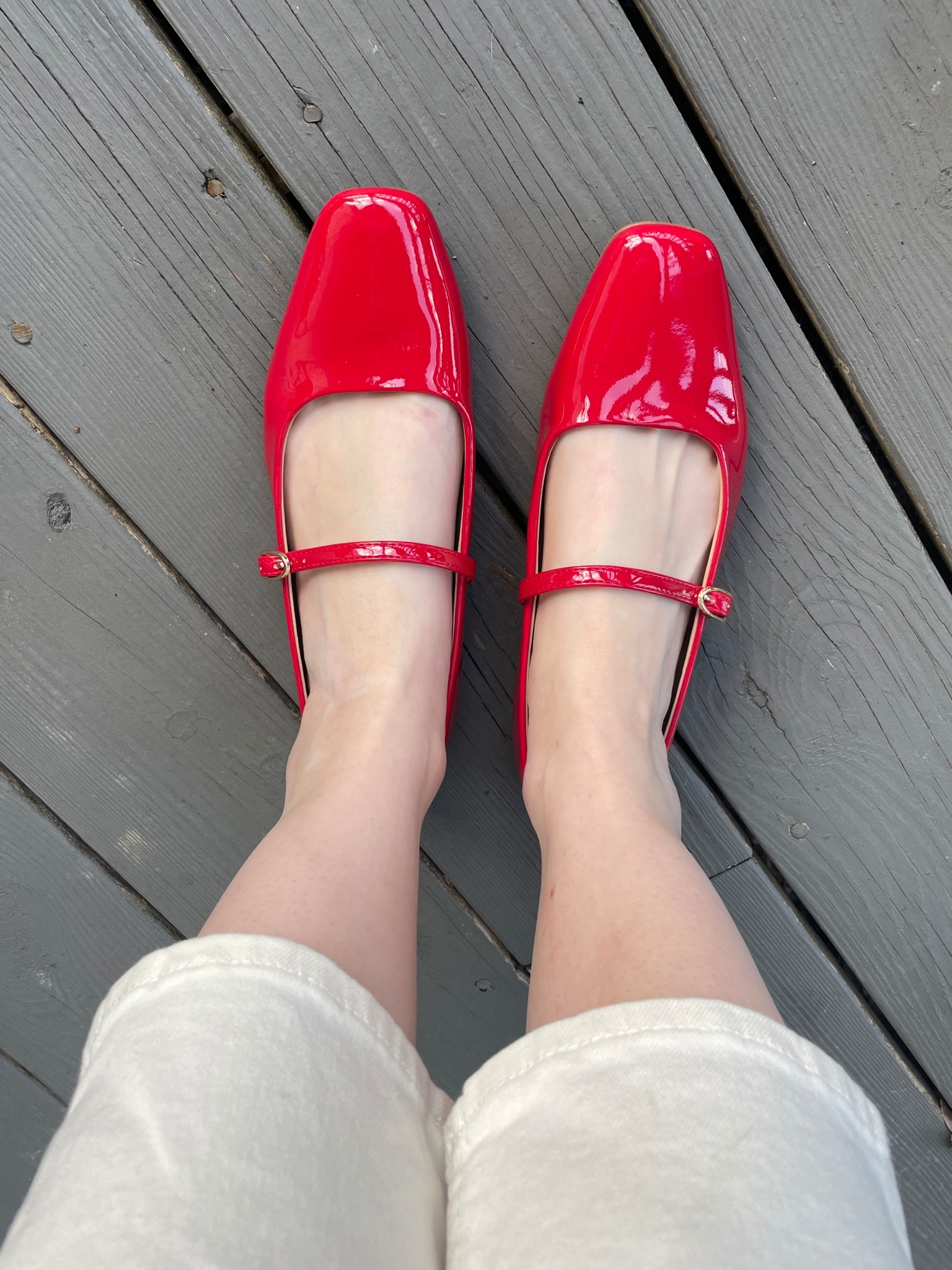 Patent leather red Mary Jane ballet flats - on sale! ❤️ True to size

#LTKFindsUnder100 #LTKShoeCrush #LTKSaleAlert