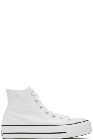 White Chuck Taylor All Star Lift Platform High Sneakers | SSENSE