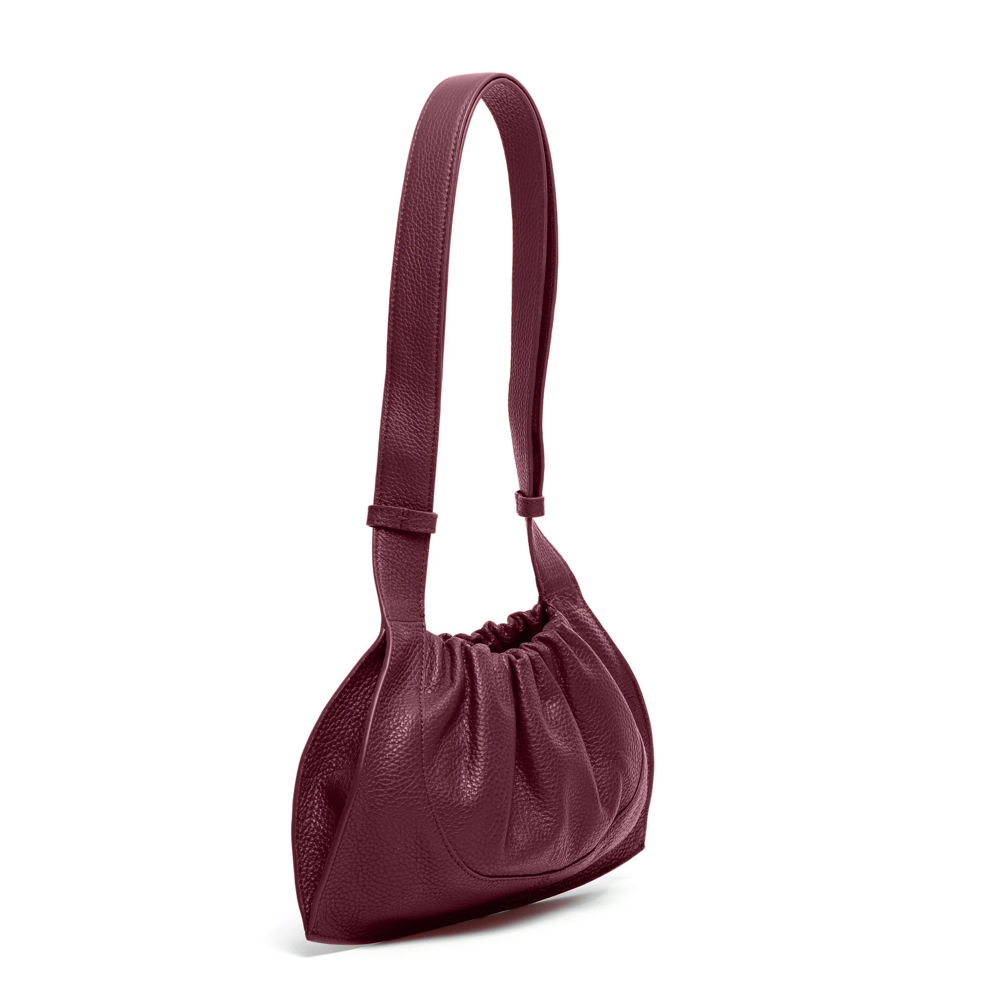 ANA MINI CONVERTIBLE PEBBLE BORDEAUX | behno