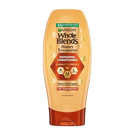 Garnier Whole Blends Honey Treasures Repairing Conditioner with Royal Jelly Honey 12.5 fl oz | Walmart (US)