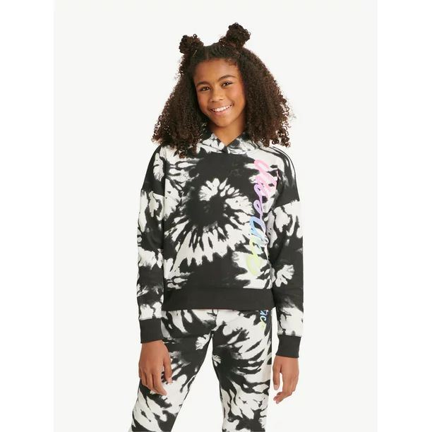 Justice Girls Everyday Faves Fleece Hoodie Sweatshirt, Sizes 5-18 & Plus - Walmart.com | Walmart (US)