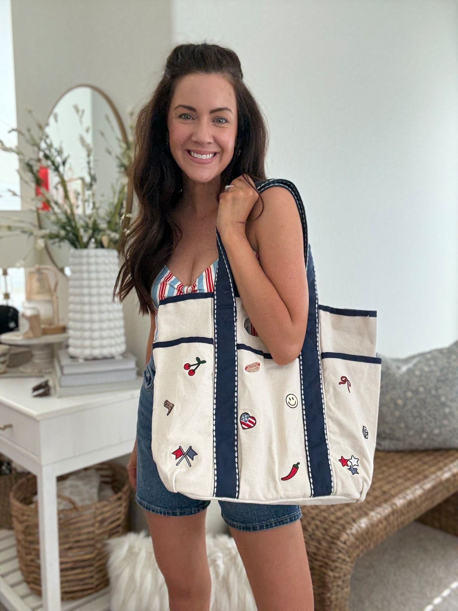 $22 canvas bag from Walmart! So cute & a great mom bag!! 

#LTKSeasonal #LTKmomlife #LTKTravel