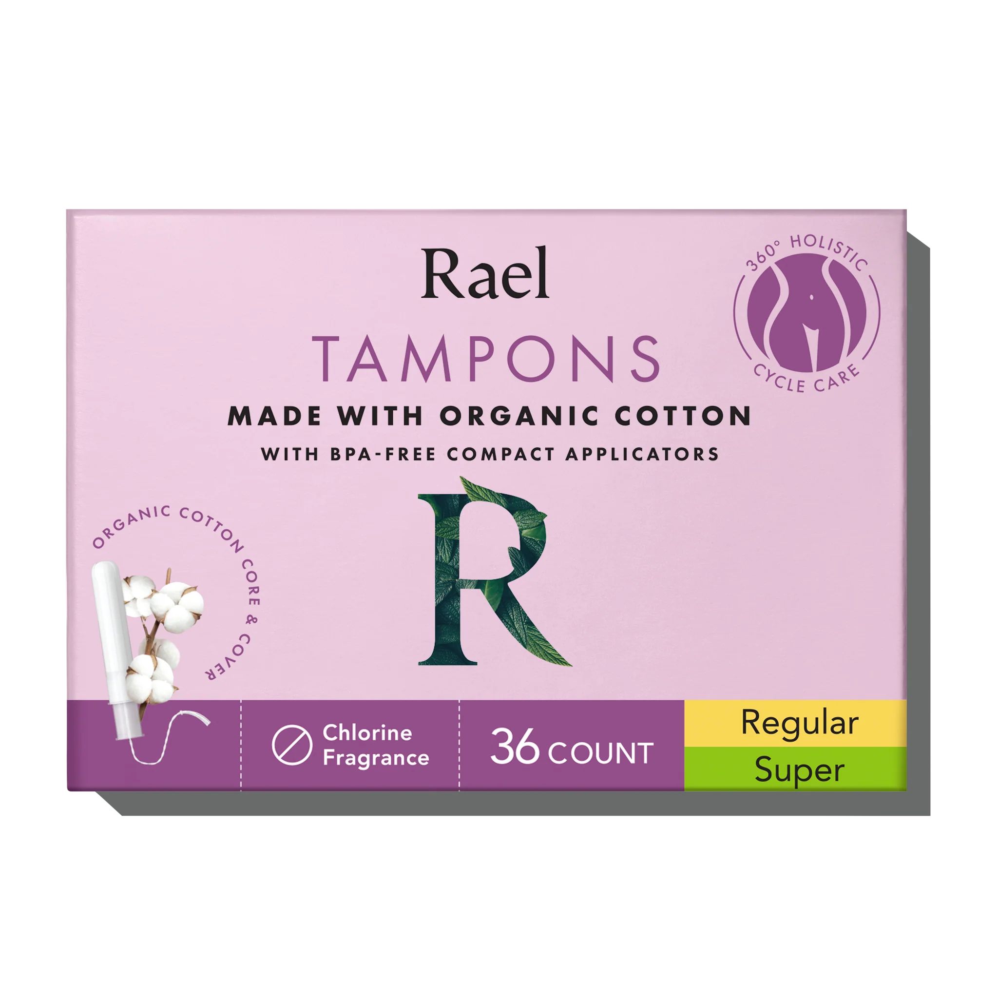 Organic Cotton Compact Tampons | BPA-Free | Rael | Rael