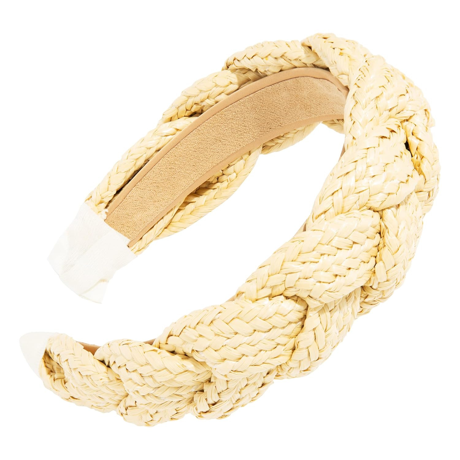 L. Erickson Braided Straw Headband, Straw | Amazon (US)