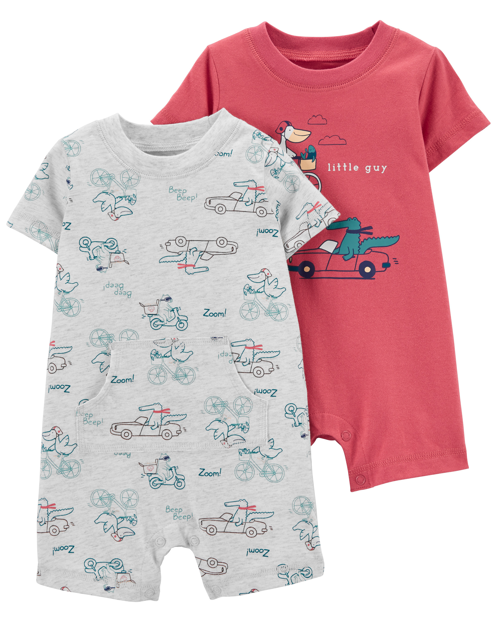 2-Pack Car Rompers | Carter's