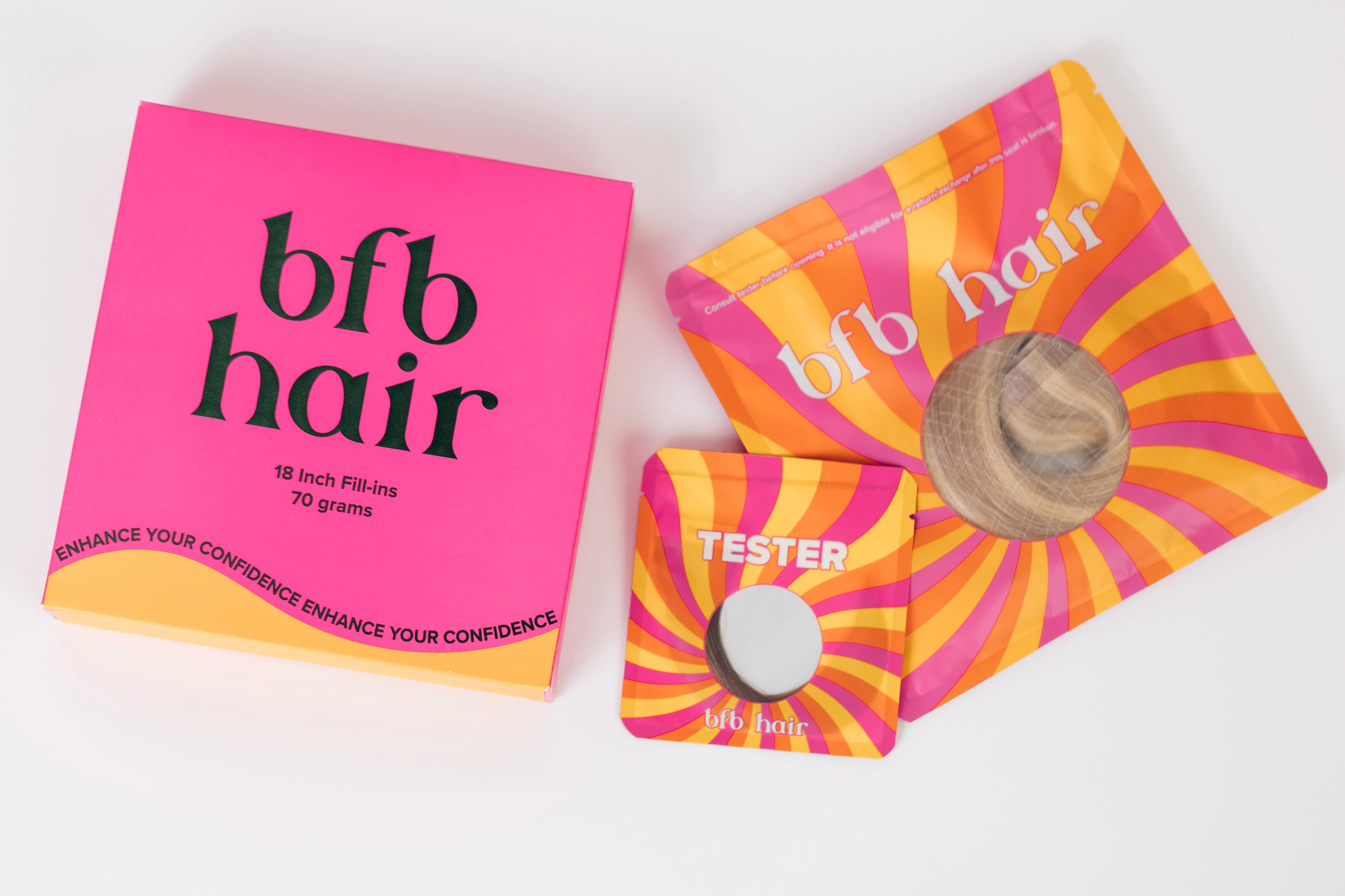 BFB | 18" Fill-ins - Hair Extensions for Volume - Light Brown Ombre | Barefoot Blonde Hair