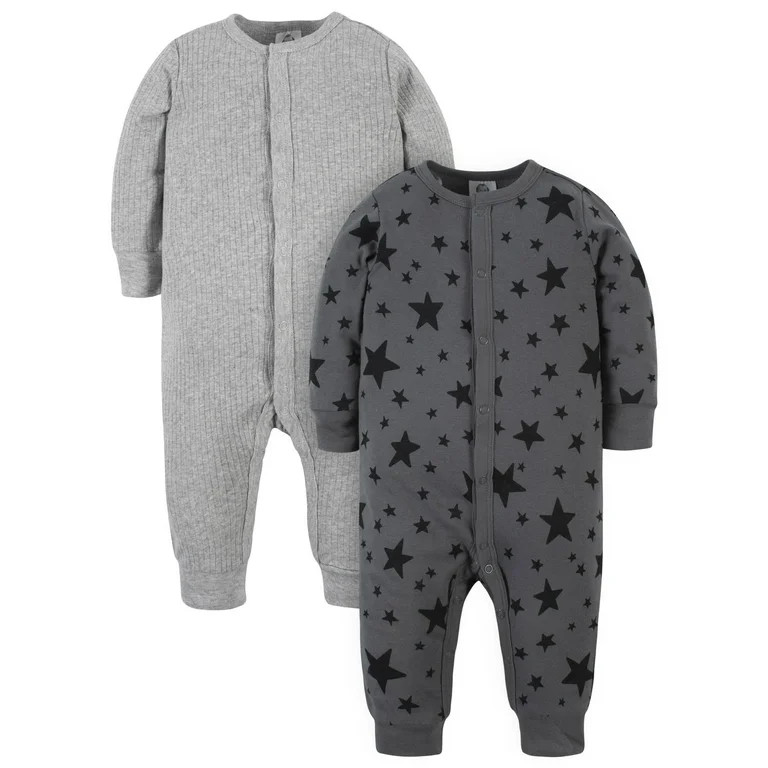 Modern Moments by Gerber Baby Boy Coveralls, 2 Pack (Newborn-12M) | Walmart (US)