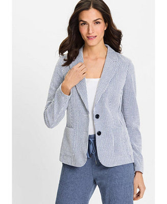 Olsen Women's Seersucker Blazer - Macy's | Macy's