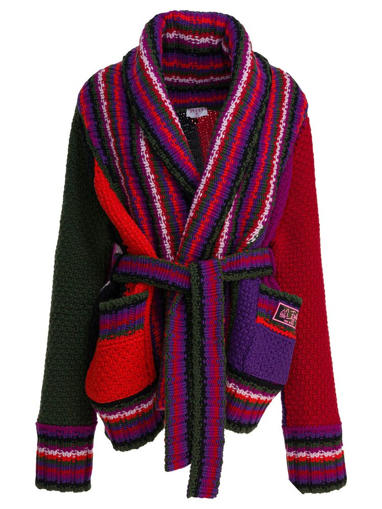 PUCCI Orchidee Oversized Colorblock Cardigan | Cettire Global